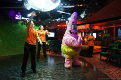 Patrick Star dancing on stage at Bliss Lounge Norwegian Gem.jpg