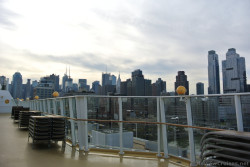 Empire State Building & surrounding Skyscrapers viewed from cruise ship Norwegian Gem docked at New York City.jpg
