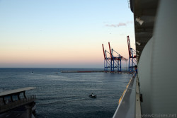 Loading Cranes at Port of Malaga seen from Oasis of the Seas cruise ship.jpg