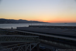 Port of Malaga at Dawn seen from Oasis of the Seas cruise ship.jpg
