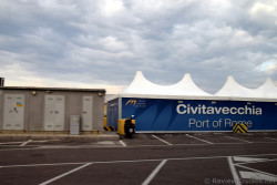 Civitavecchia tent like building at port.jpg
