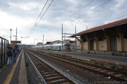 Civitavecchia Train Station - platform waiting for train to Rome.jpg
