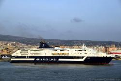 Grimaldi Lines Cruise Roma Ferry docked @ Civitavecchia Port.jpg