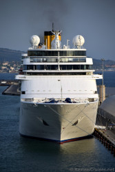 Front of the Costa NeoClassica Cruise Ship anchored in Civitavecchia.jpg