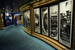Black and White Photos on MSC Divina Deck 7 hallway