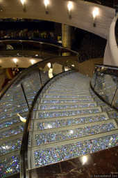 Crystal Stairs of MSC Divina Going Down